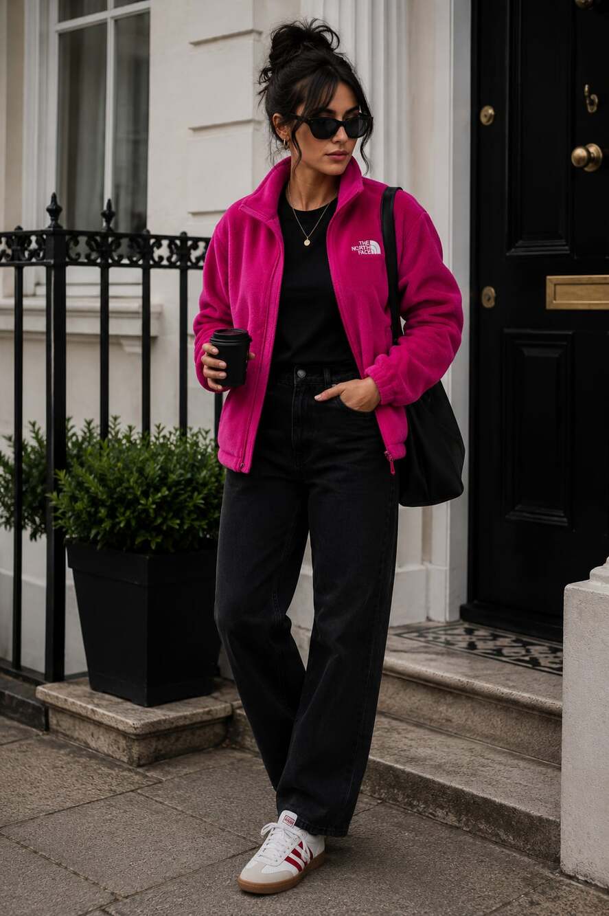 Pink Northface jacket